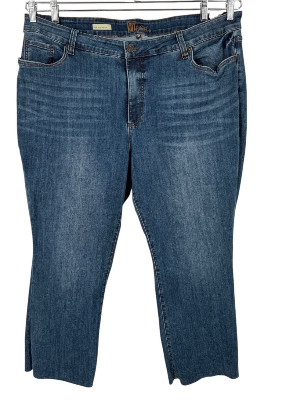 Kut from the Kloth Nikki Kick Flare blue size 24W
